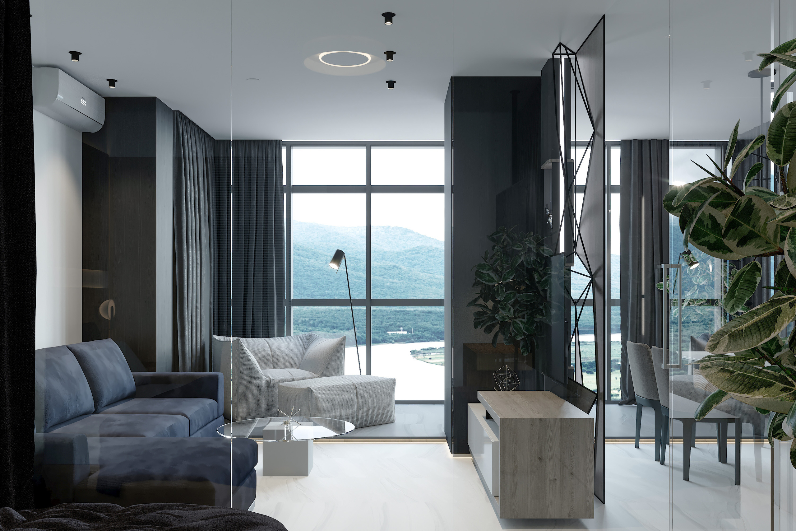 Квартира ЖК Кристалл Игорь. Архитектурно-дизайнерское бюро ROOMS