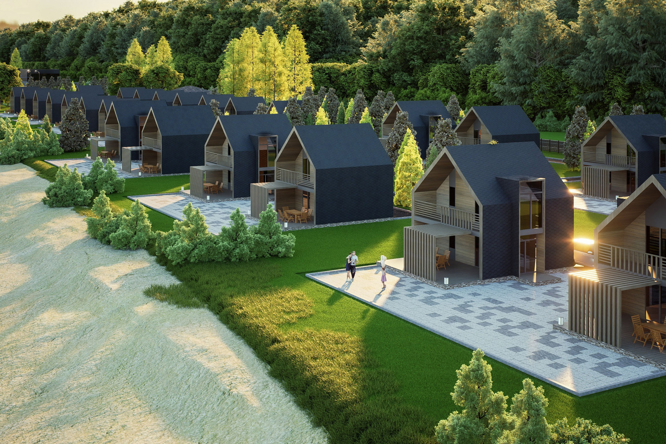 Озеро Буссе. Вариант 2. Архитектурно-дизайнерское бюро ROOMS