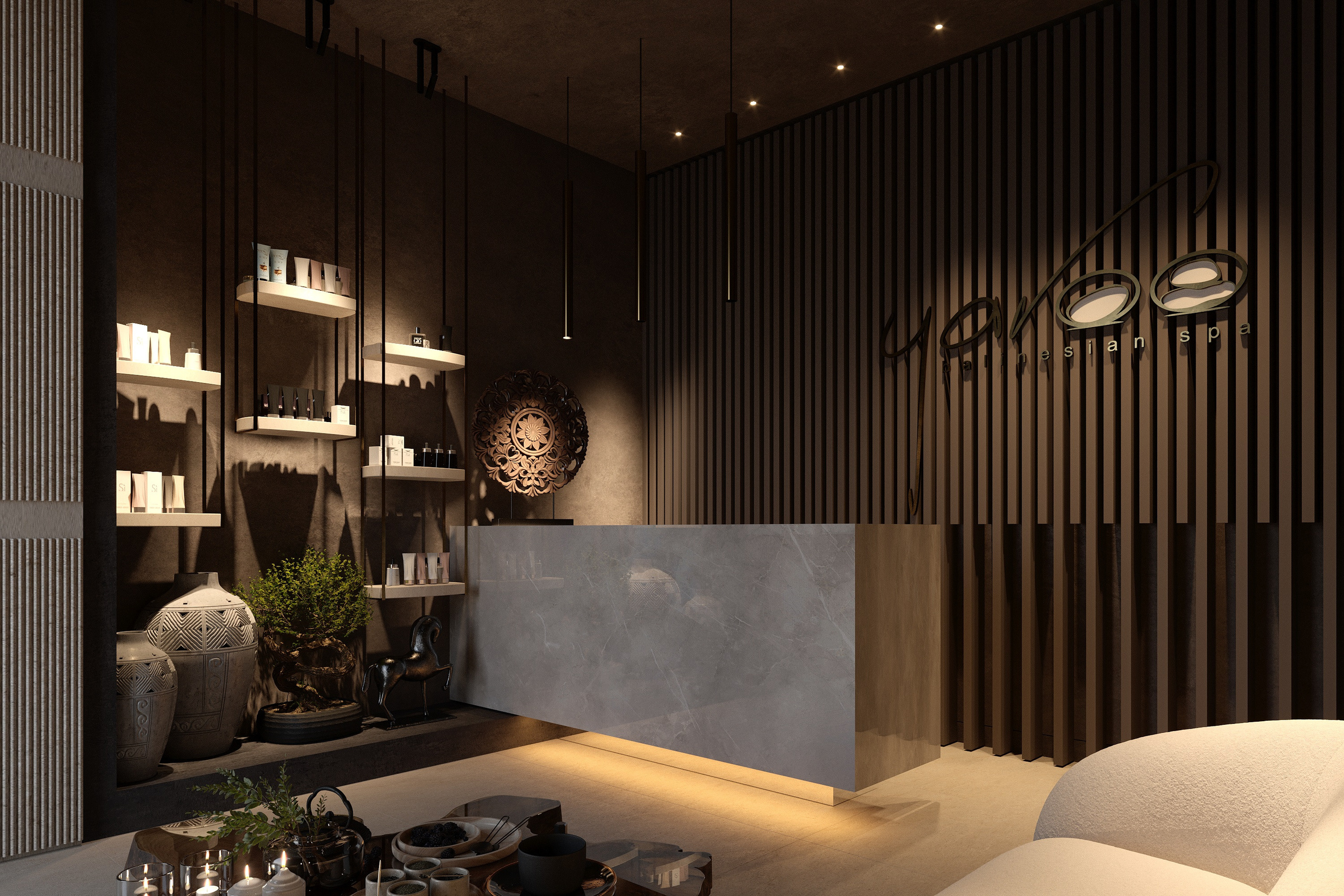 вестибюль в стиле Бали