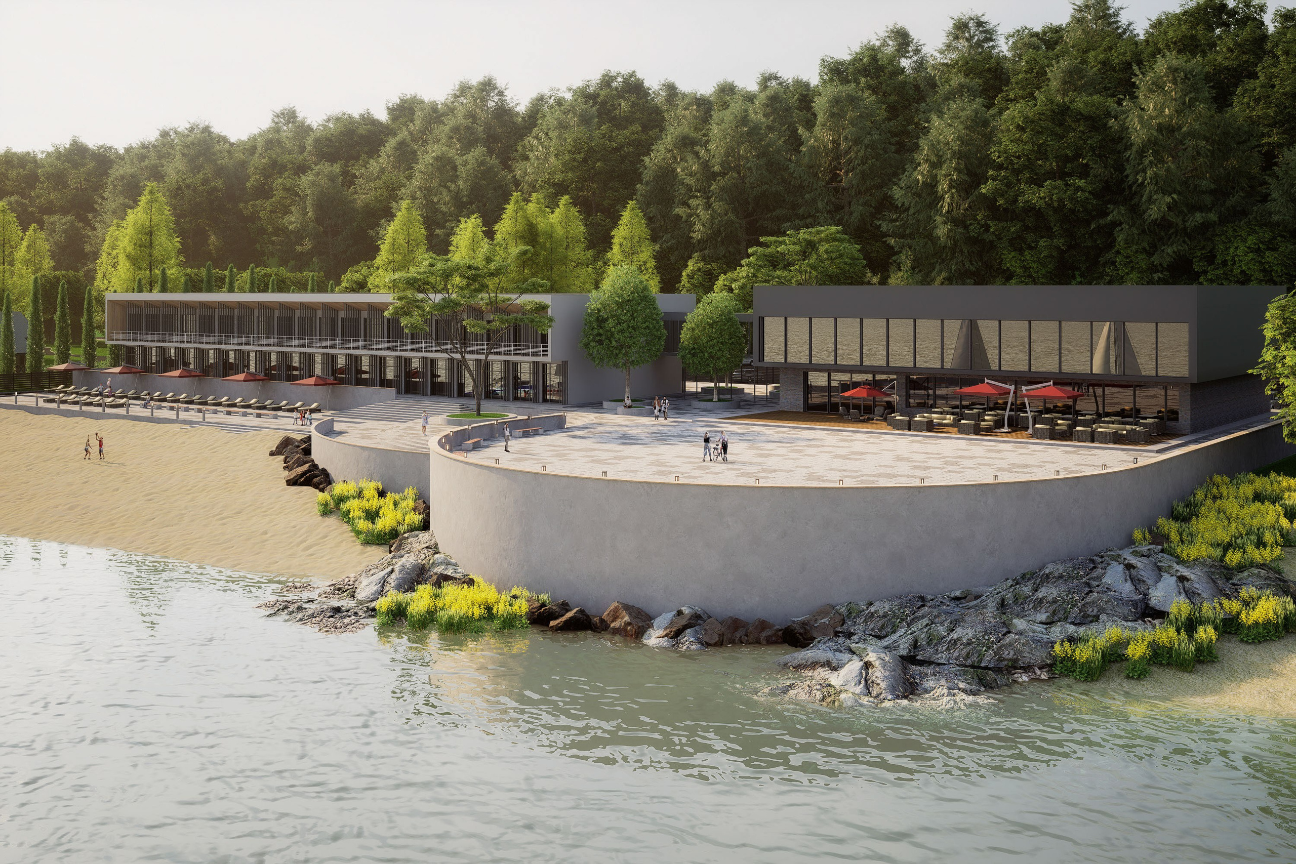 Озеро Буссе. Вариант 2. Архитектурно-дизайнерское бюро ROOMS