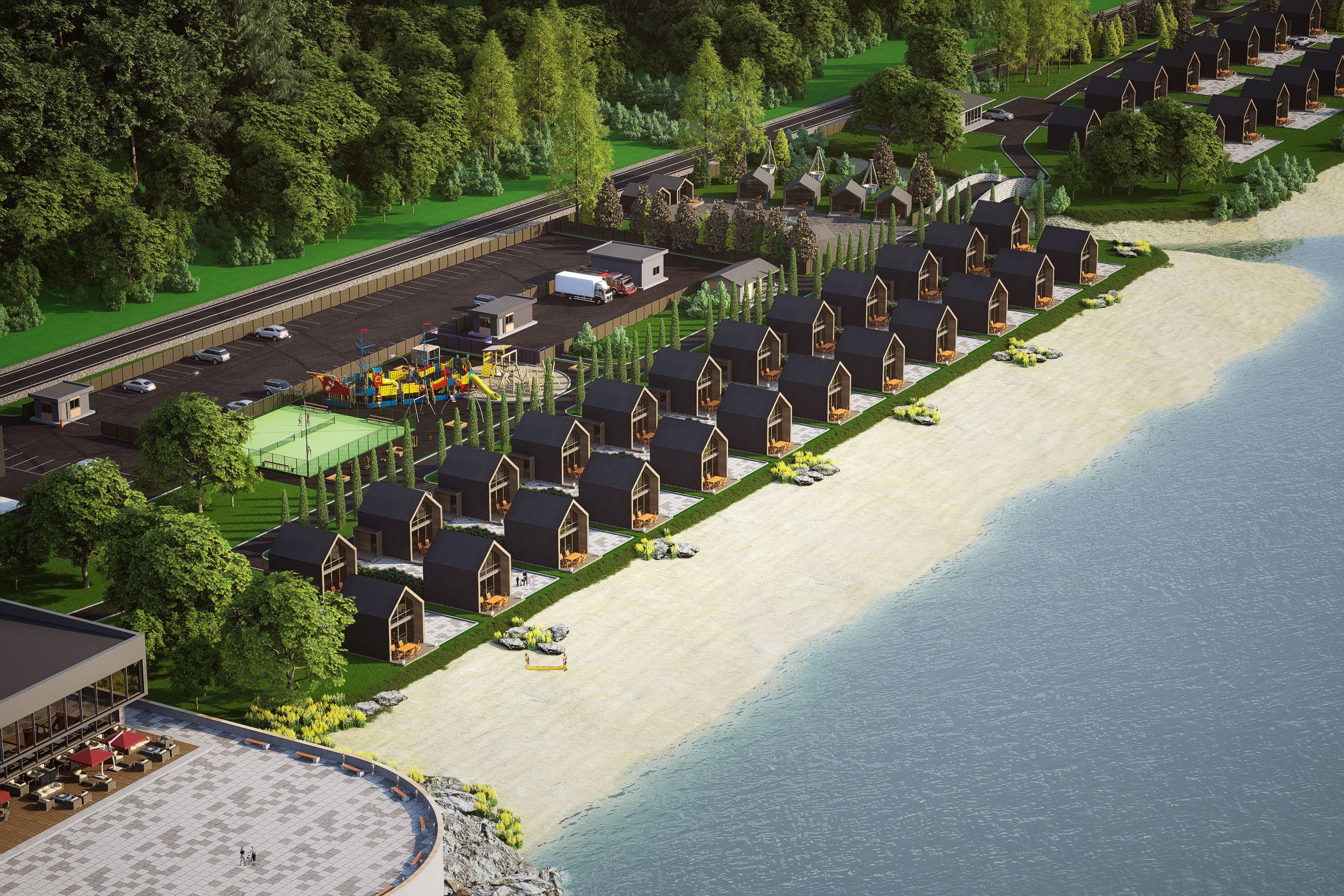 Озеро Буссе. Вариант 2. Архитектурно-дизайнерское бюро ROOMS