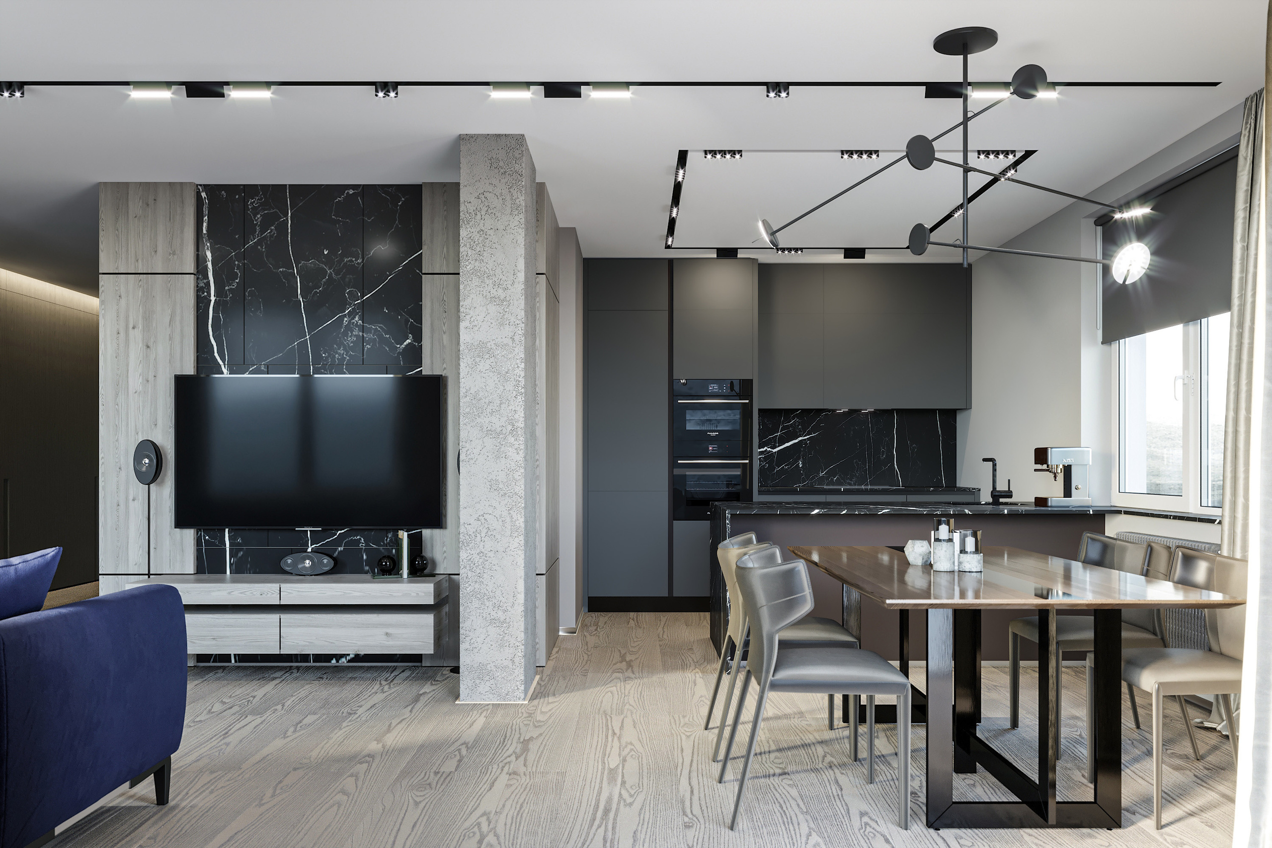 Квартира ЖК Пионерский. Архитектурно-дизайнерское бюро ROOMS