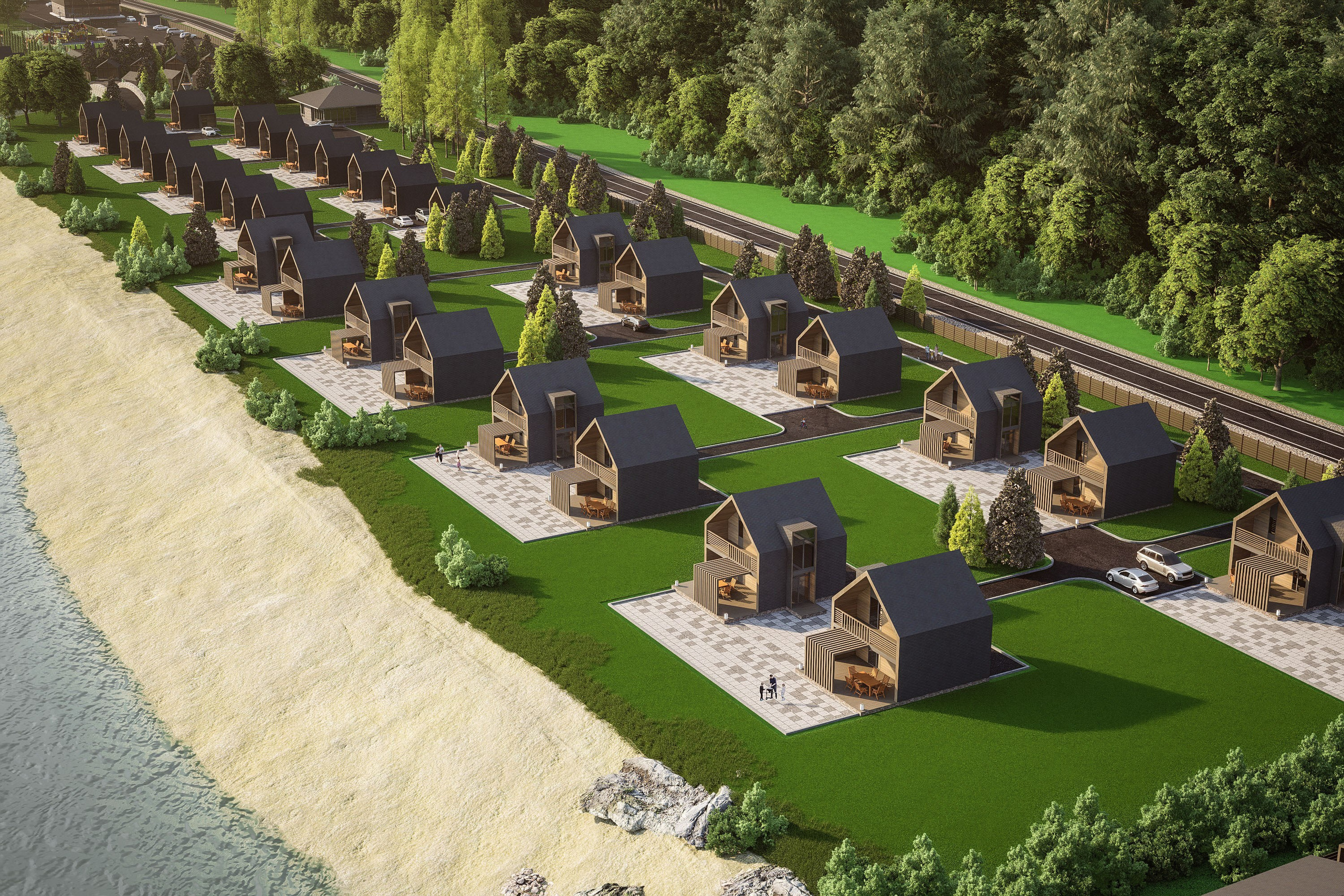 Озеро Буссе. Вариант 2. Архитектурно-дизайнерское бюро ROOMS