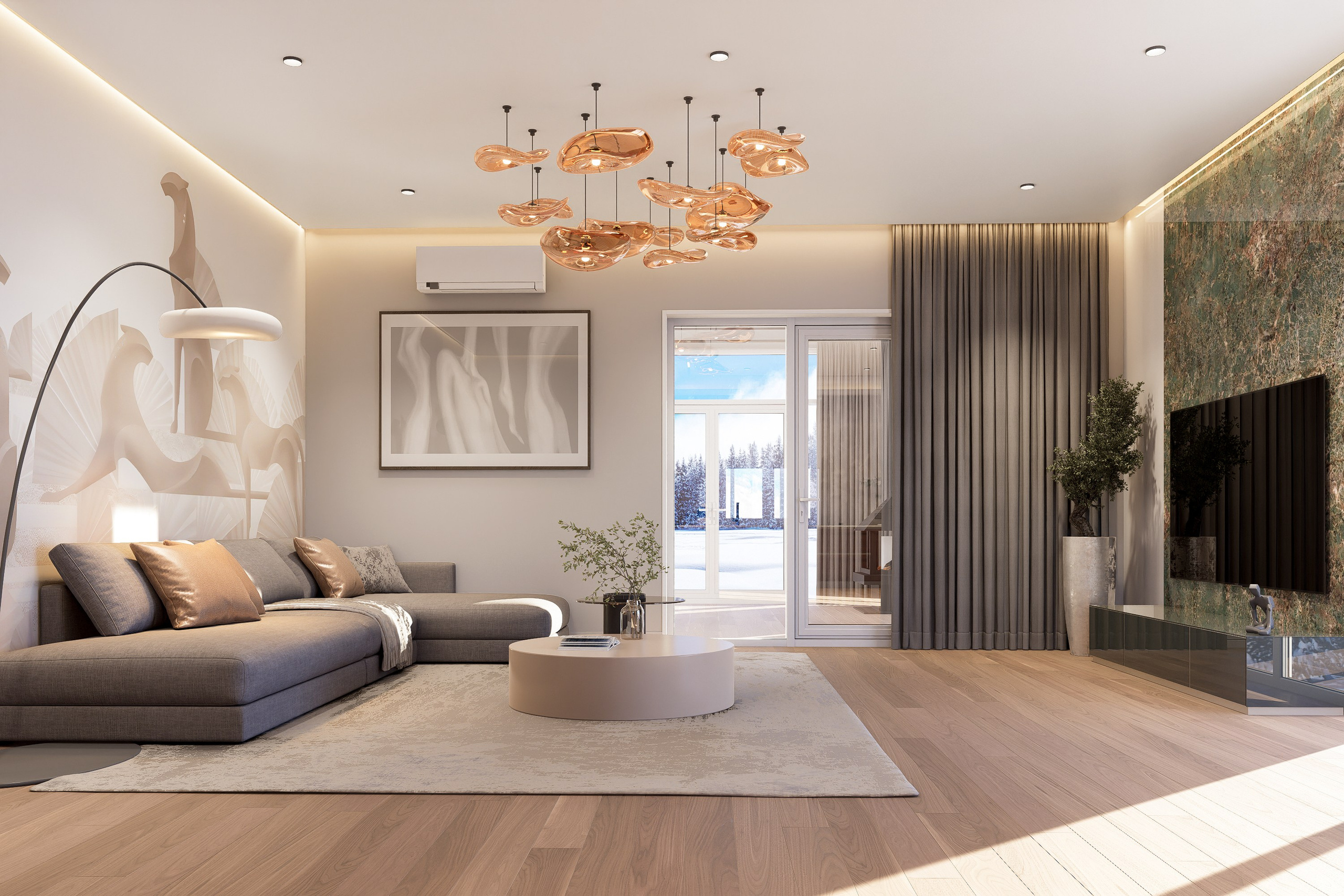 Фьерд 2-х комнатный. Архитектурно-дизайнерское бюро ROOMS