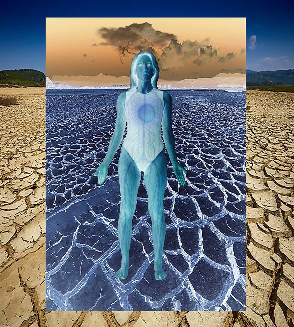 Map of my body. Art photographer Victoria Gladstein