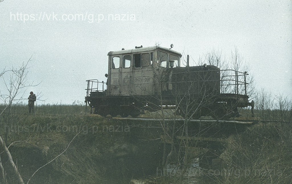 Узкоколейка торфопредприятия «Назия» 1990 г. История Назиевского городского поселения