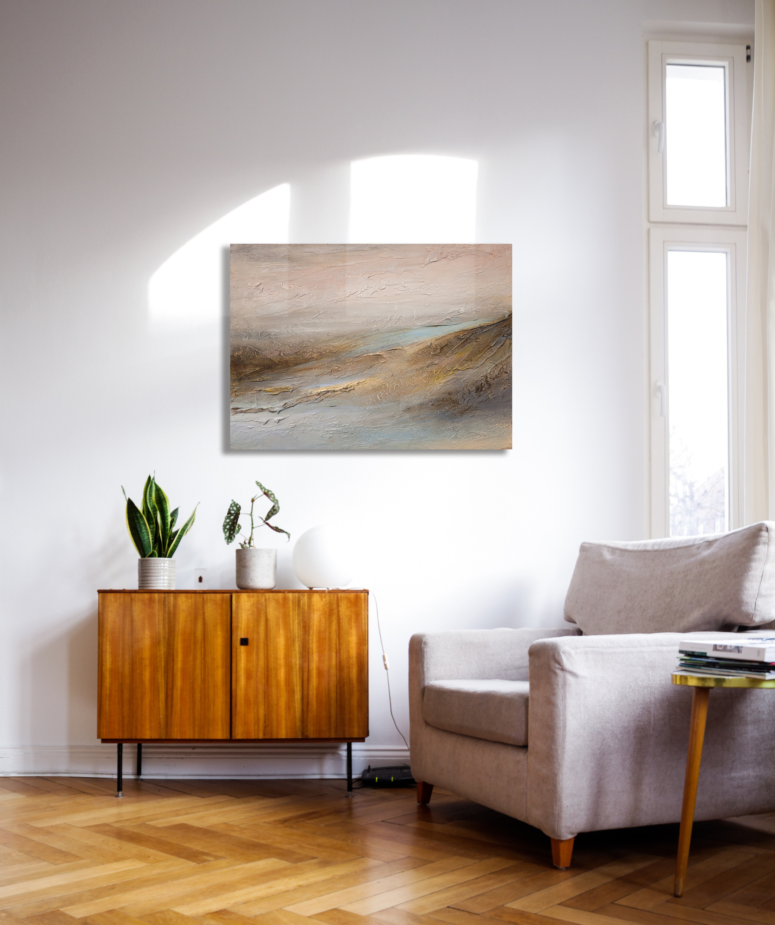 Abstraktion 2. Strukturierte Gemälde für den Innenraum