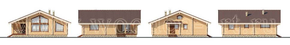 «Ирина» 151 кв. м. Проекты деревянных домов