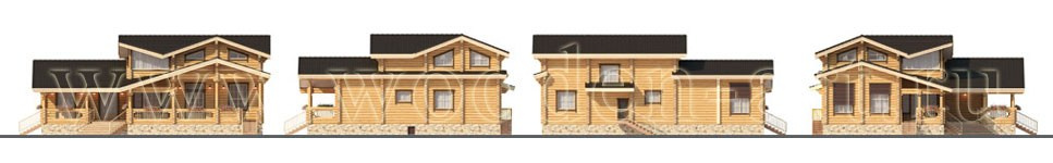 «Съяново» 341 кв. м. Проекты деревянных домов