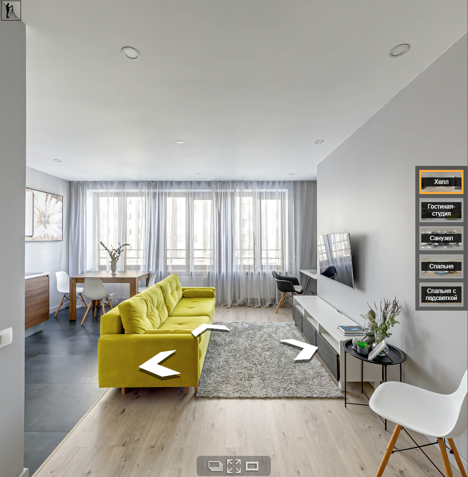 Виртуальный тур по&nbsp;квартире на&nbsp;Новодмитровской — Панорамный фотограф Кузнецов Сергей