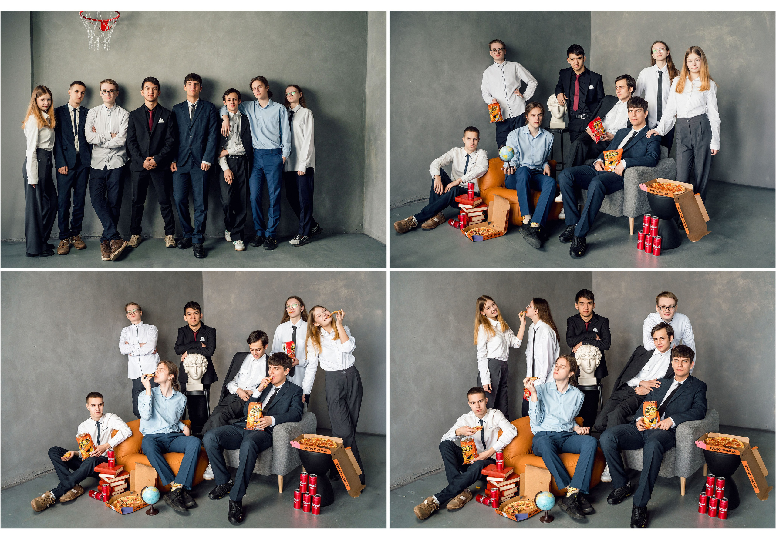 Старшая школа_6 разворотов инд. Выпускные альбомы Шатура Рошаль МО