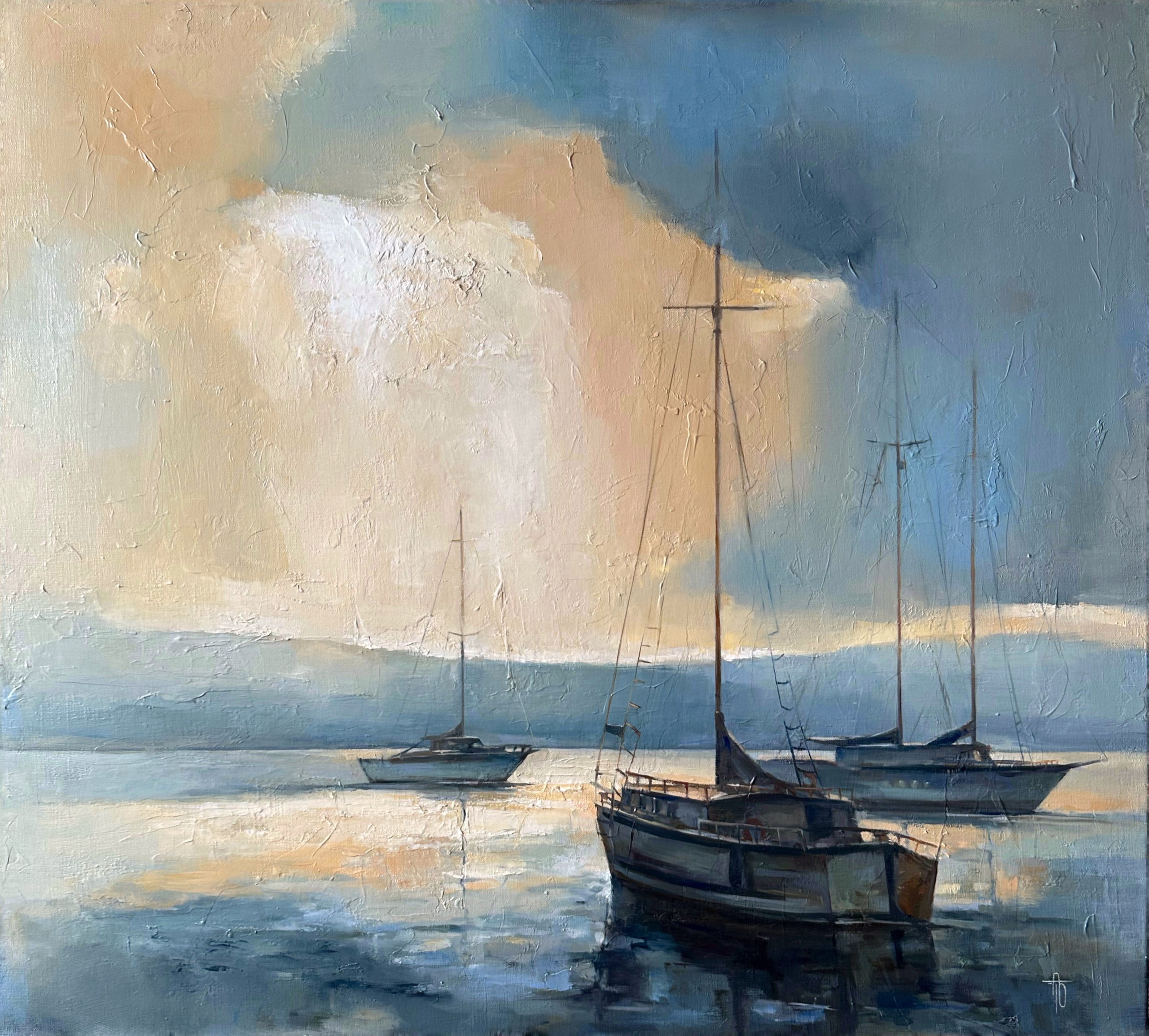 Абстрактный пейзаж. Художник Огородникова Татьяна