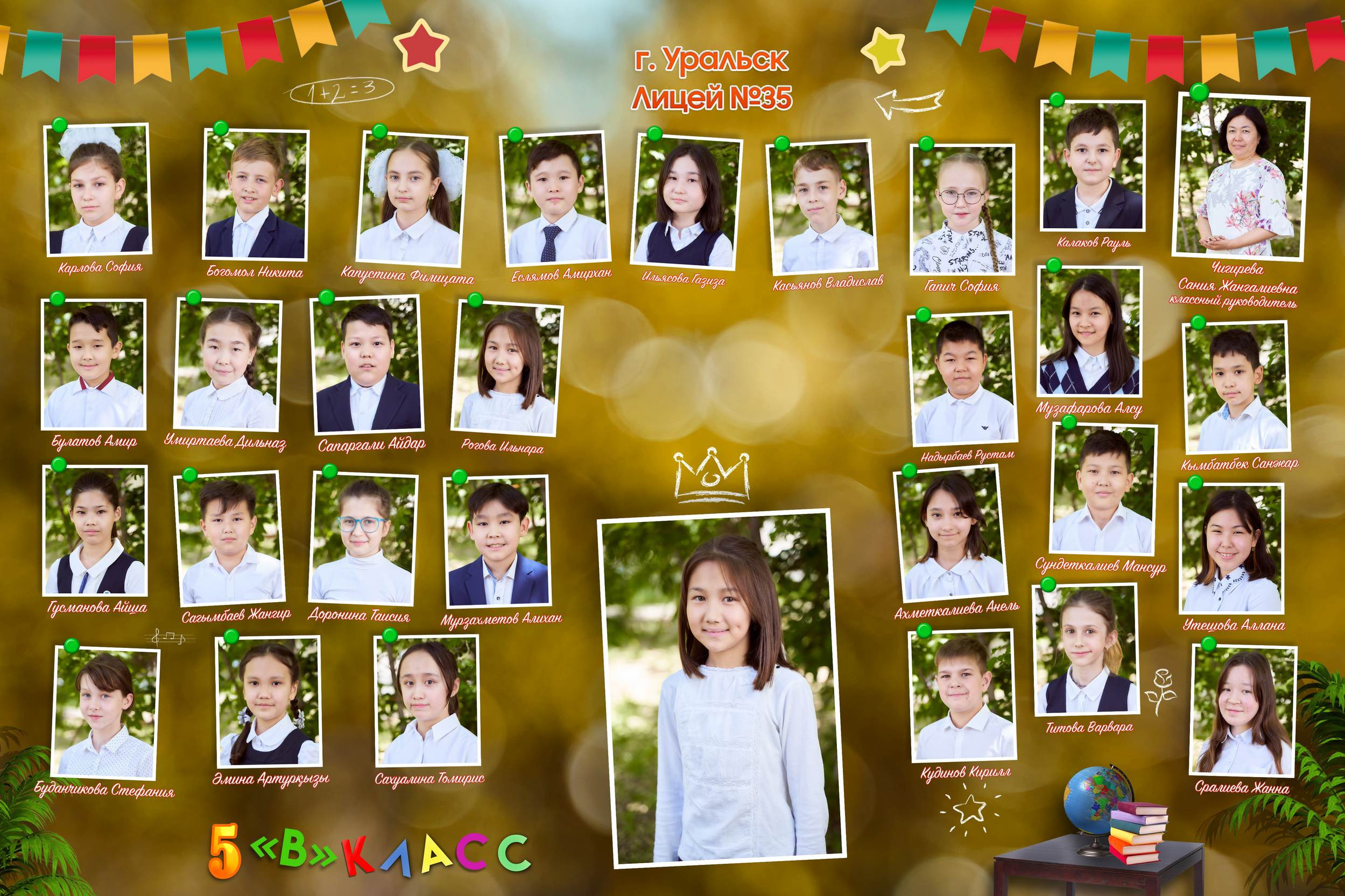 Школьные виньетки. Школьный фотограф в Уральске, студия | Классный Школьный Альбом