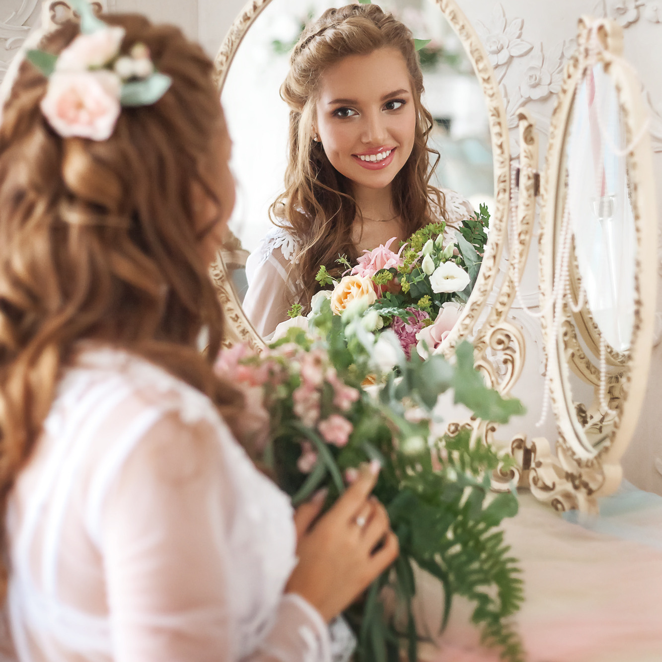 Утро невесты, прогулка. Фотограф Катерина Сергеева Санкт-Петербург