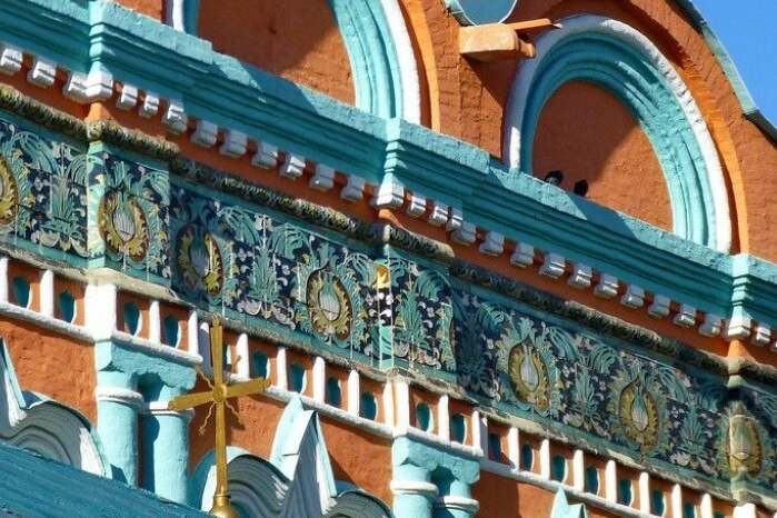Символ Павлин на изразцах | Блог архитектурного фотографа | 812 оттенков Петербурга. 812 оттенков Петербурга