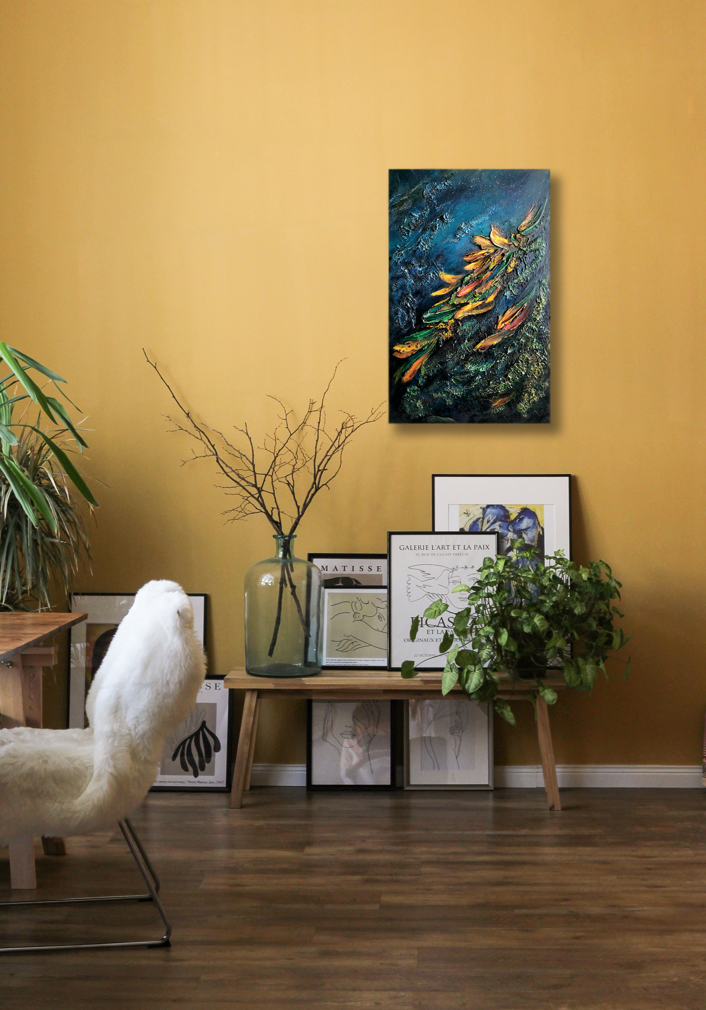 Abstraktion 2. Strukturierte Gemälde für den Innenraum