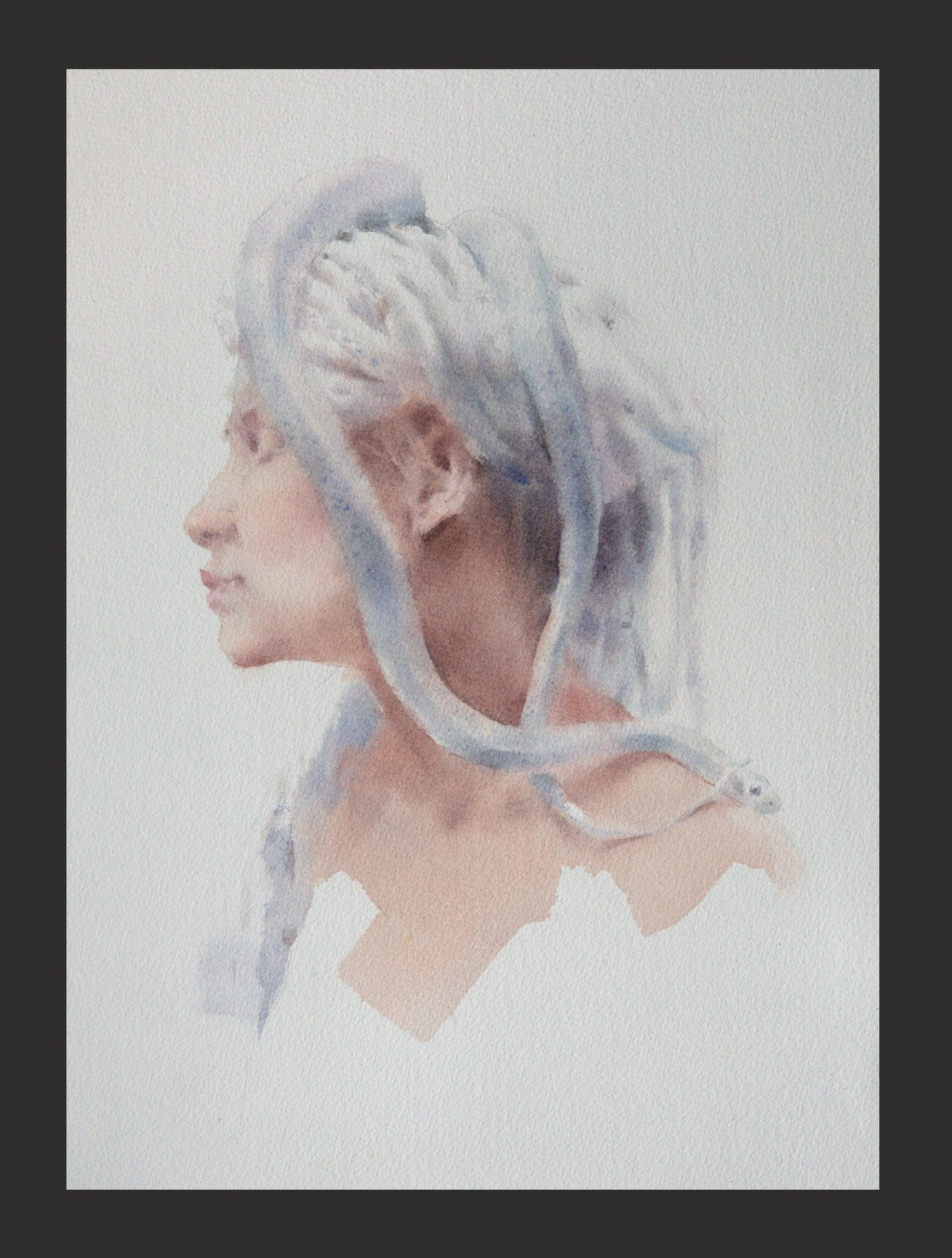 Портрет со змеей