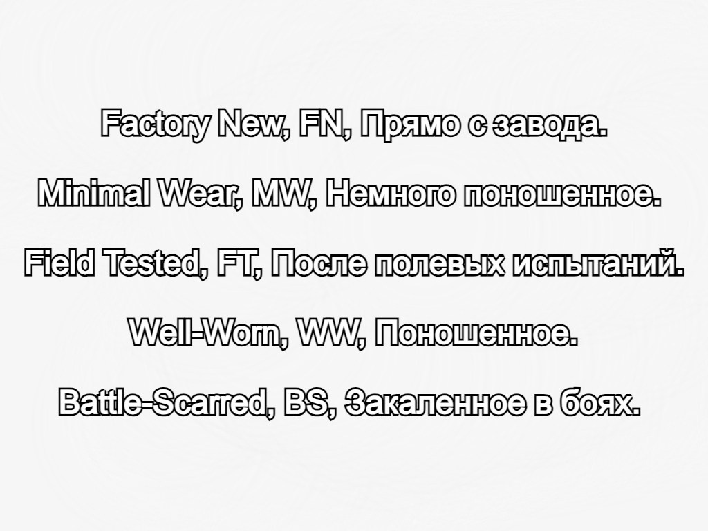 Качество скинов в кс. Билды и гайды по Path of Exile и Path of Exile 2