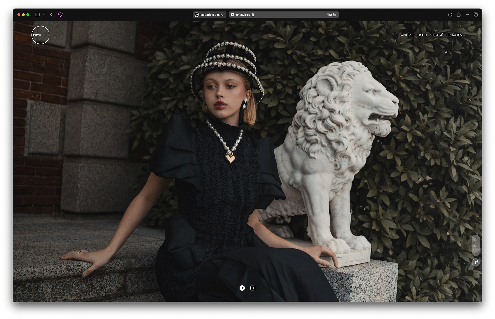 Portfolio and prices for image website creation