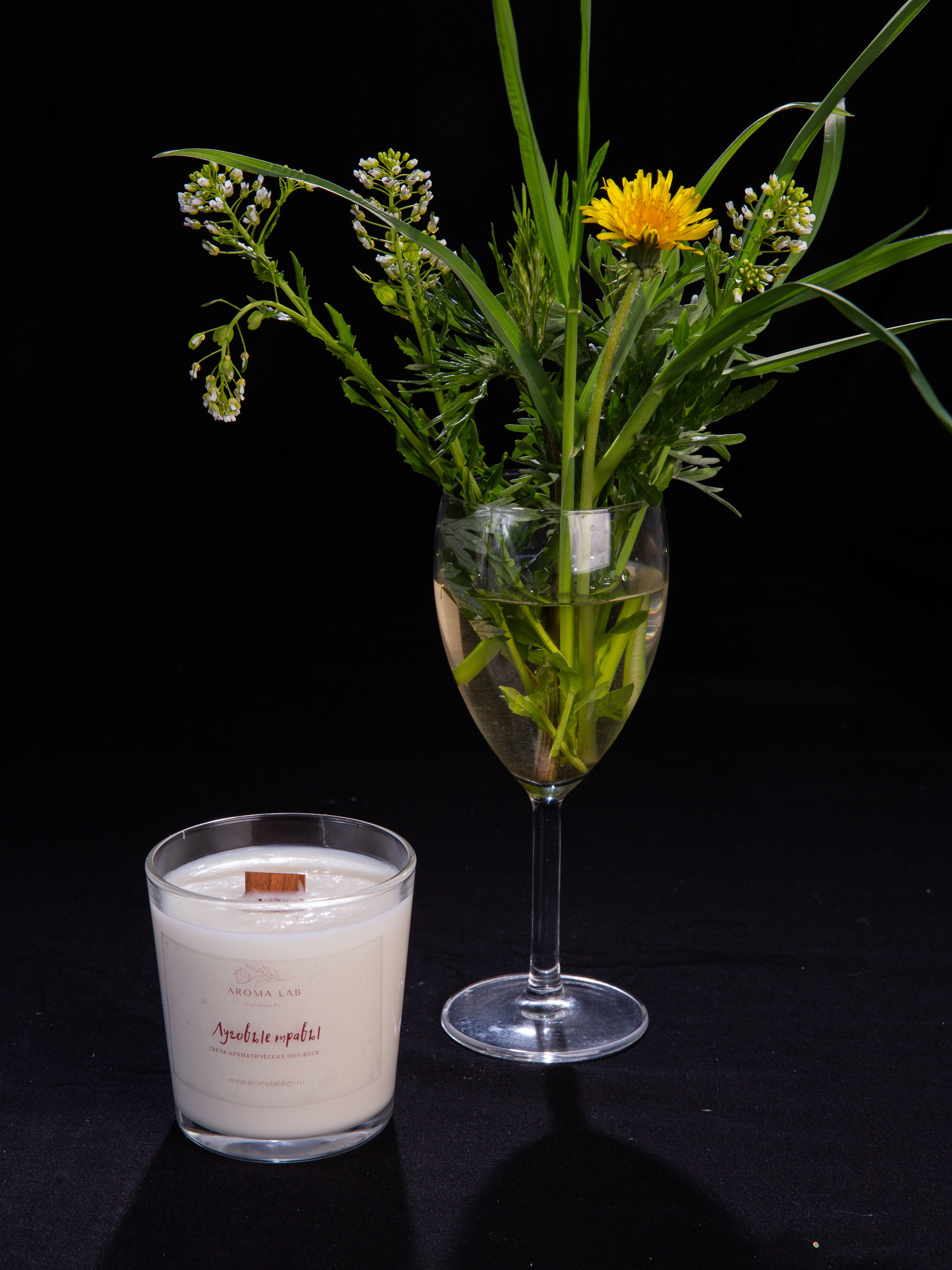 Свечи в стакане