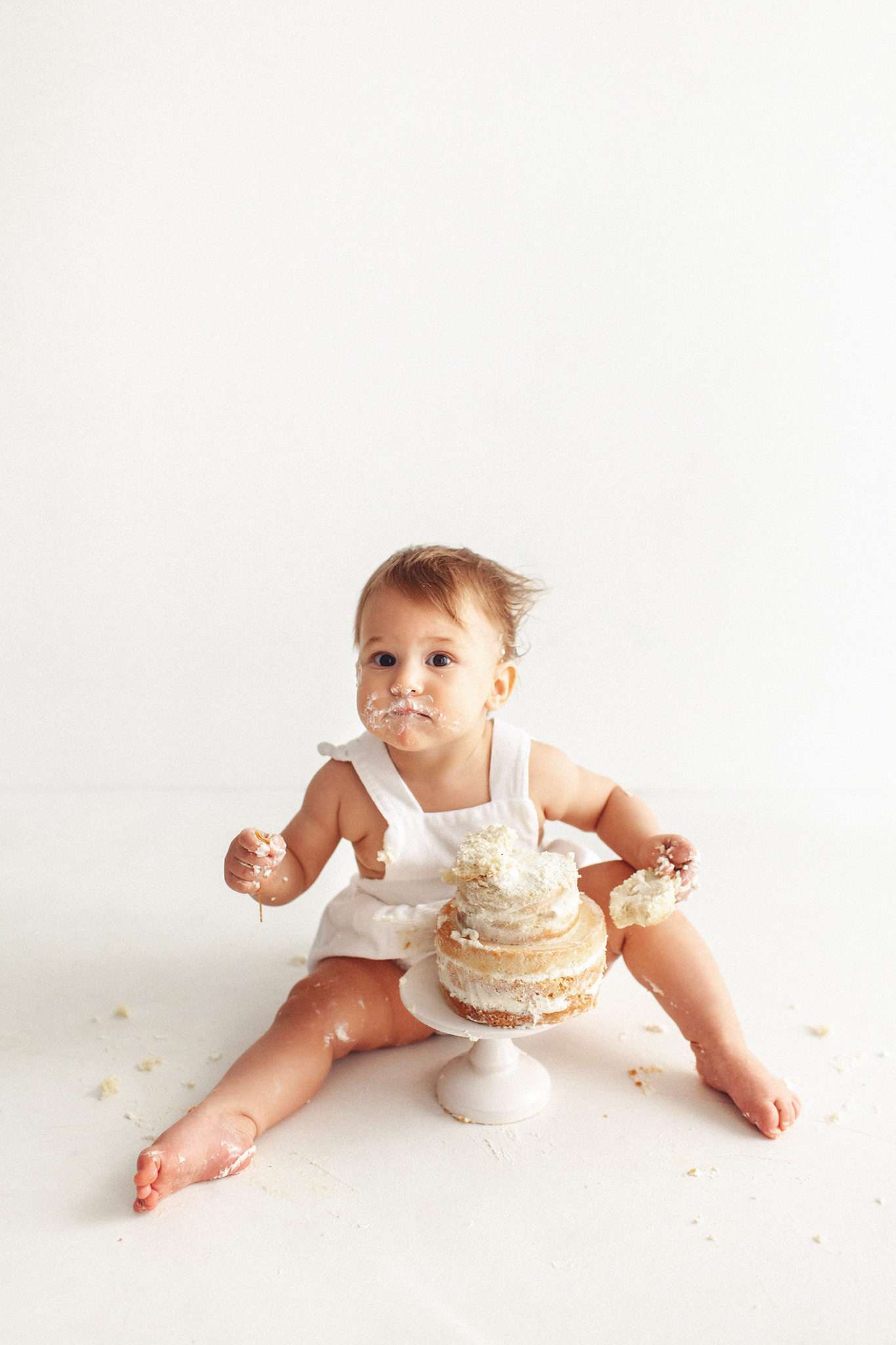 Фотосессия на годик для малышки в Маленькой студии. Детский фотограф в Самаре