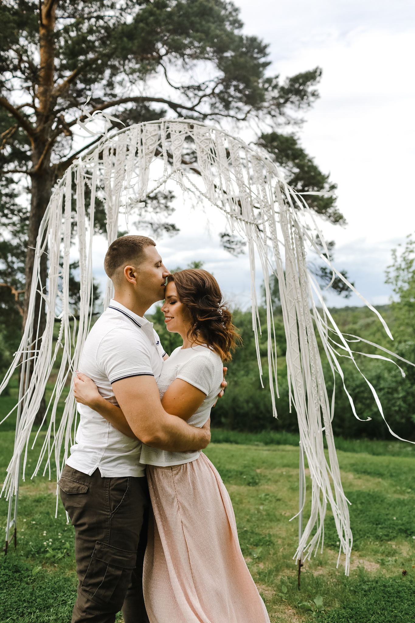 Катя и Вова. Органичность, спаниель и телефонная будка. Фотограф Антон Никандров