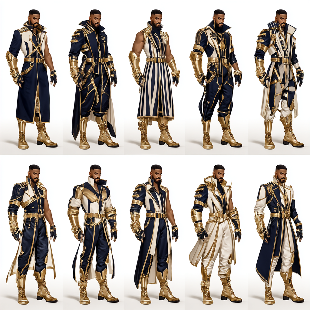 Примеры ИИ-персонажей: группа разнообразных цифровых моделей, разработанных для рекламы и метавселенны