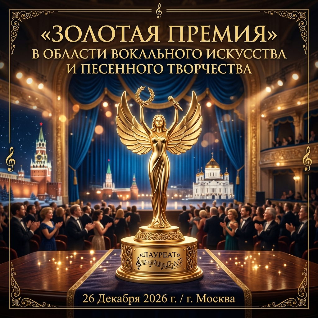 26 декабря 2026 — «Золотая премия» в области вокального искусства и песенного творчества (1). Золотые фестивали