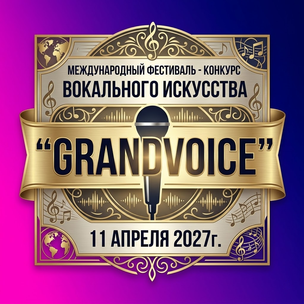 11 апреля 2027 — «Grand Voice». Международный фестиваль-конкурс вокального искусства. Золотые фестивали