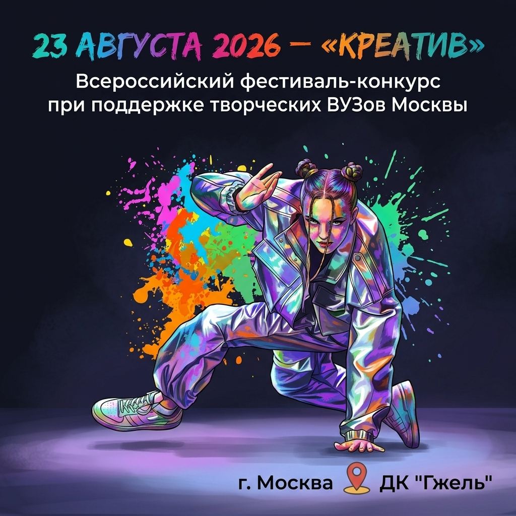 23 августа 2026 — «Креатив». Всероссийский фестиваль-конкурс. Золотые фестивали