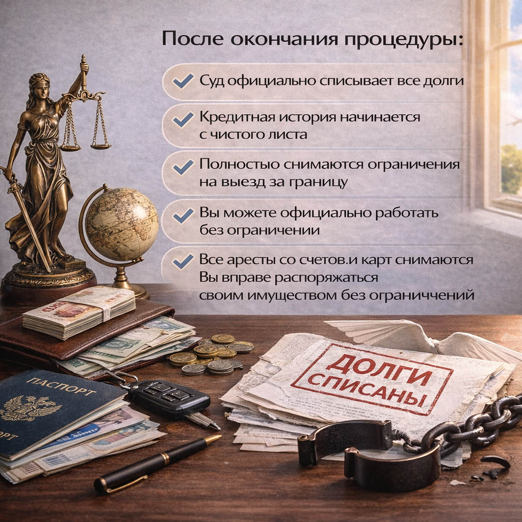 Списание долгов онлайн. Банкротство под ключ