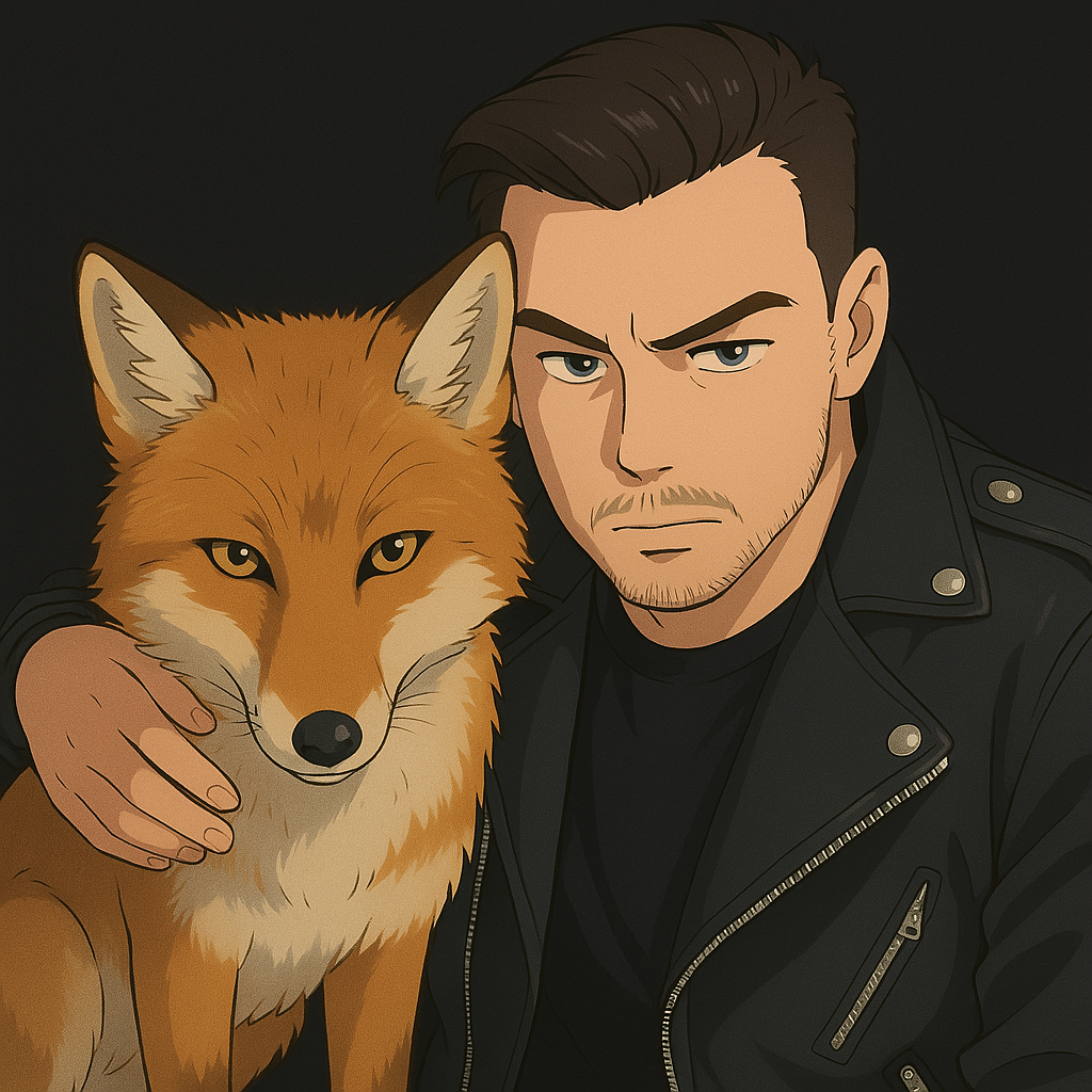 Портрет молодого парня и лиса в стиле студии Гибли . на фото изображен Фотограф Мценск Богатырев Николай