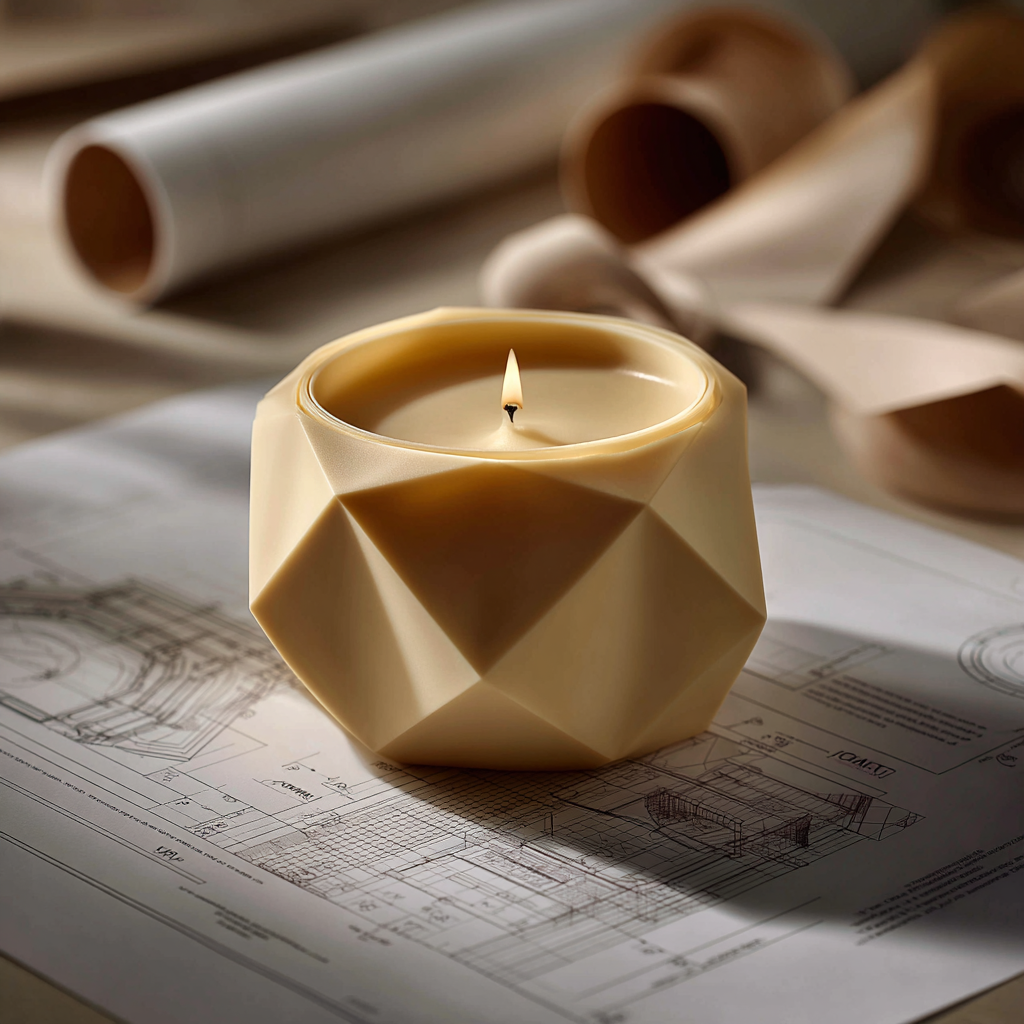 Прототип свечи индивидуальной формы на этапе разработки и тестирования