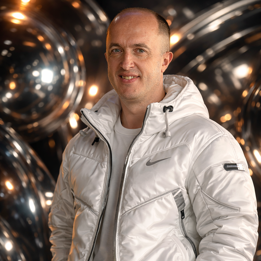 Видеограф Николай Рыков улыбается