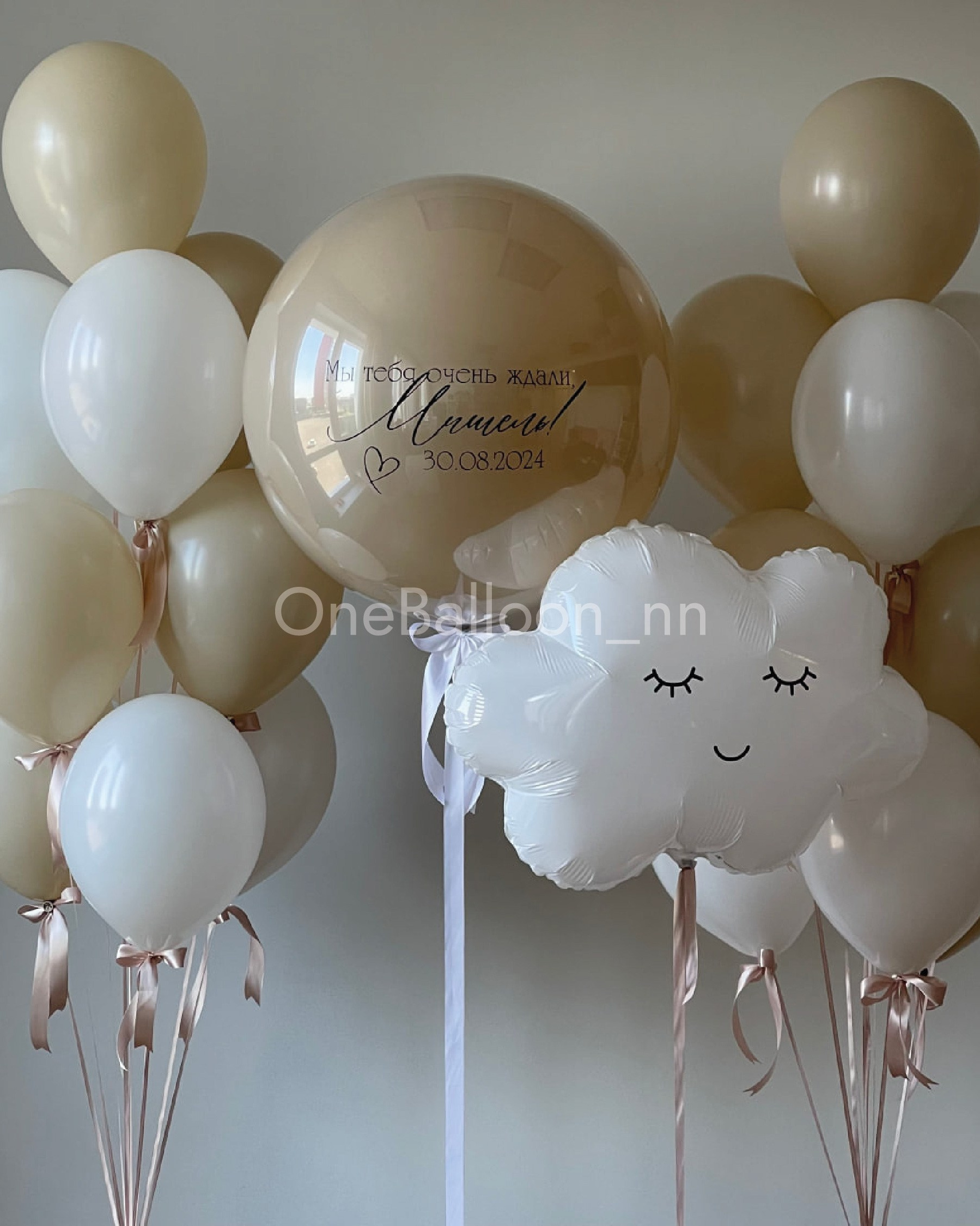 Шарики шары на выписку из роддома для девочек. One Balloon Воздушные и гелиевые шары Фотозоны Нижний Новгород