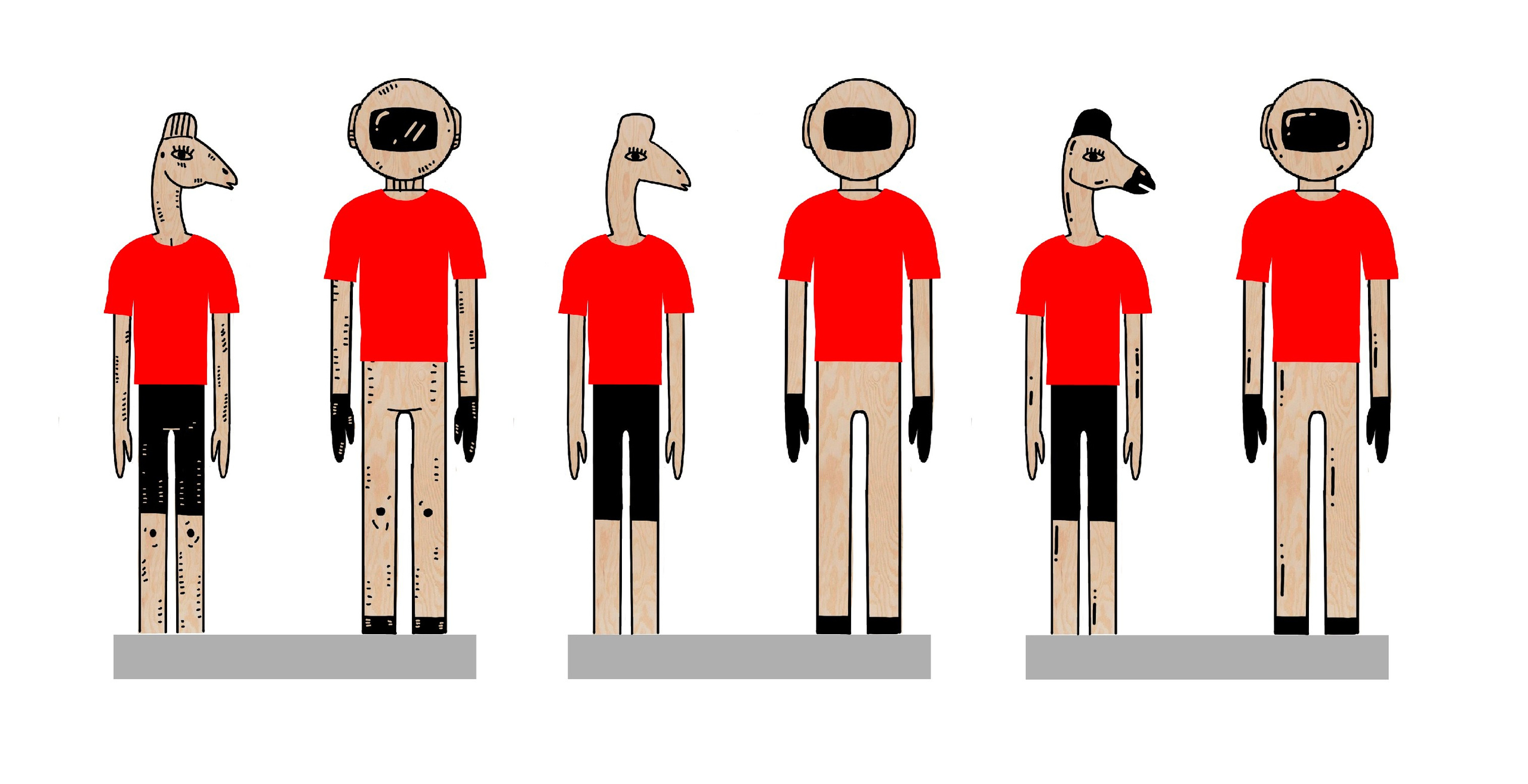 Манекены и Плечики. Художник Рыбак Николай
