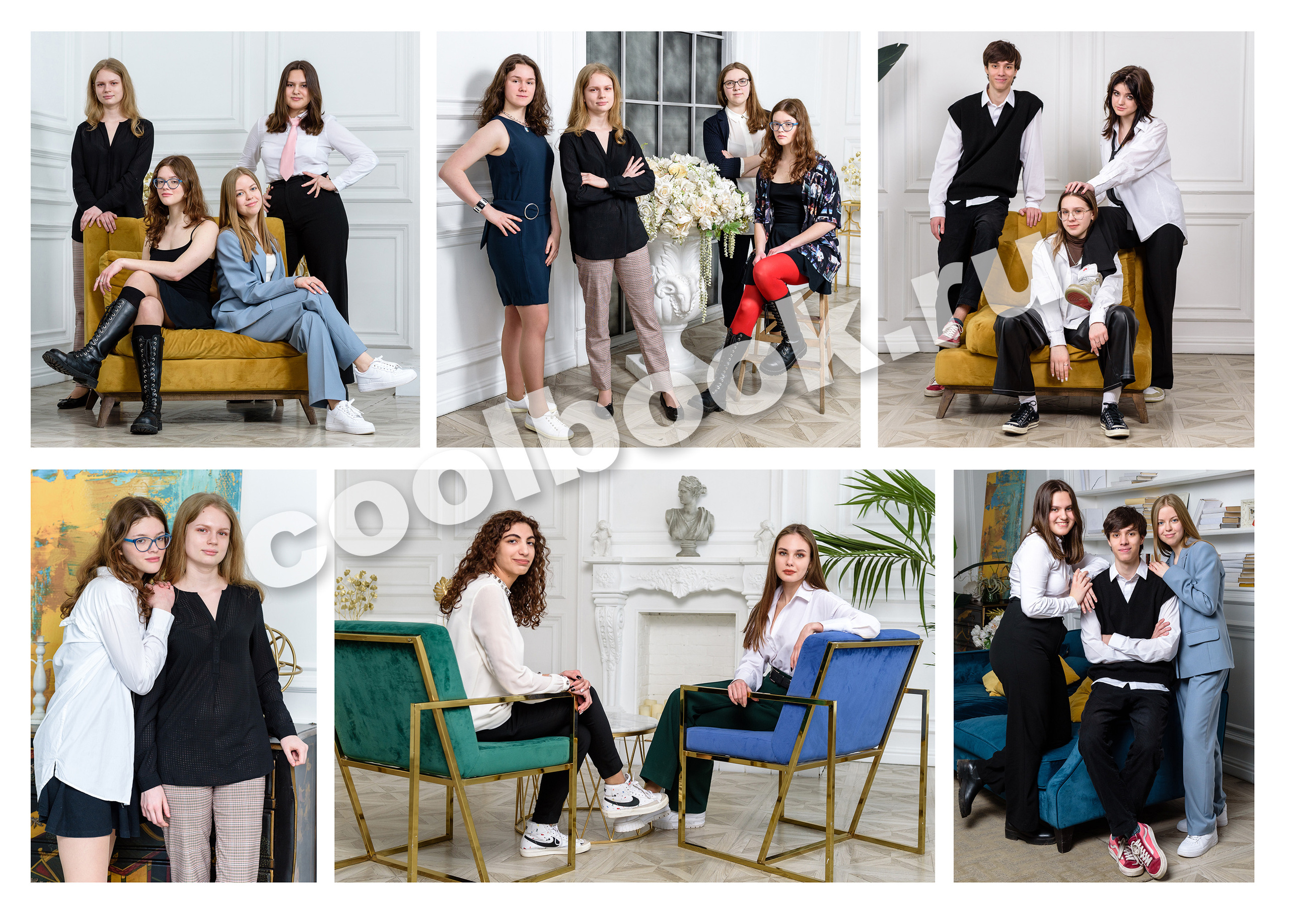 Пример разворотов альбома «MAX». Coolbook школьные выпускные альбомы Москва и МО