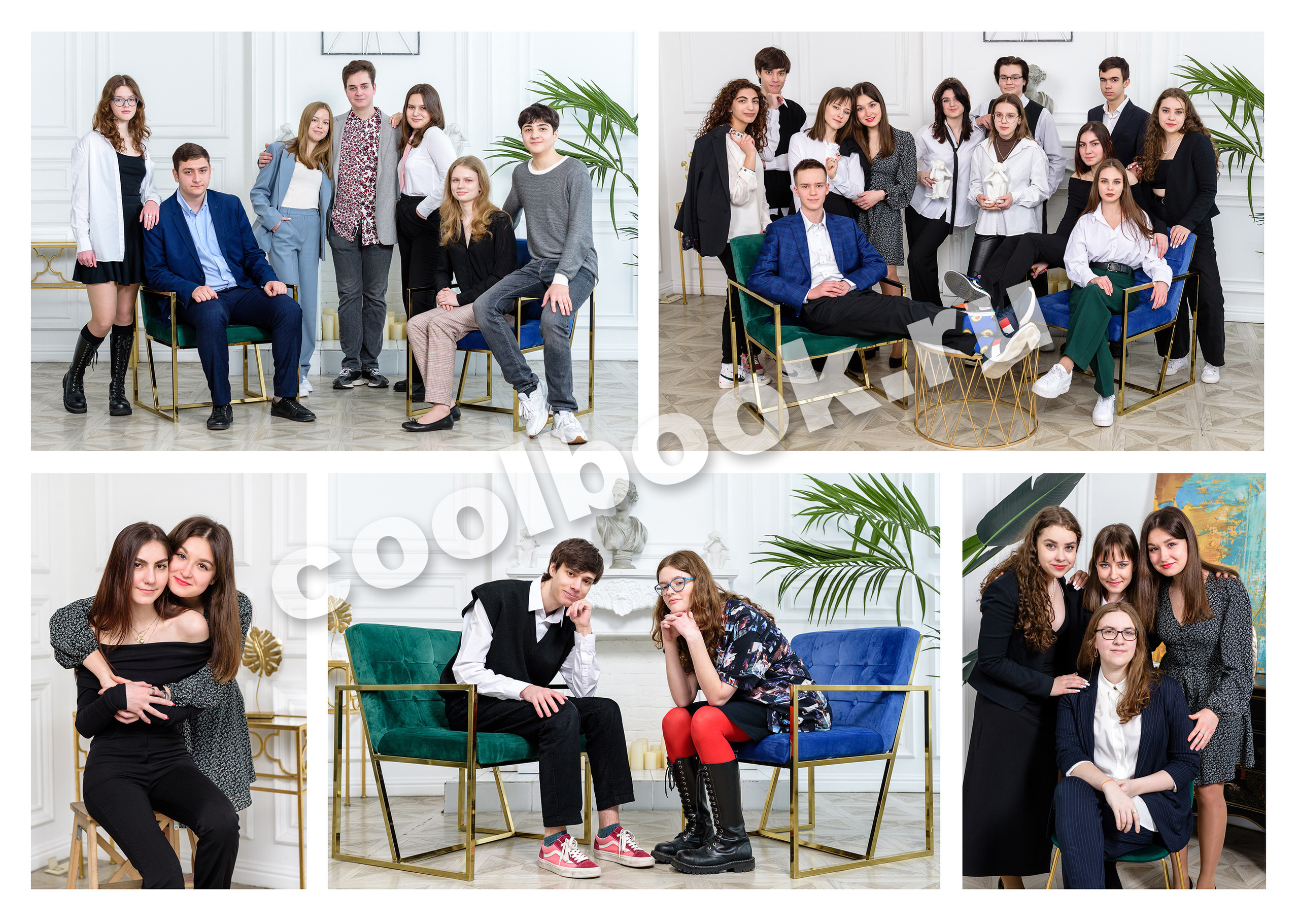 Пример разворотов альбома «MAX». Coolbook школьные выпускные альбомы Москва и МО