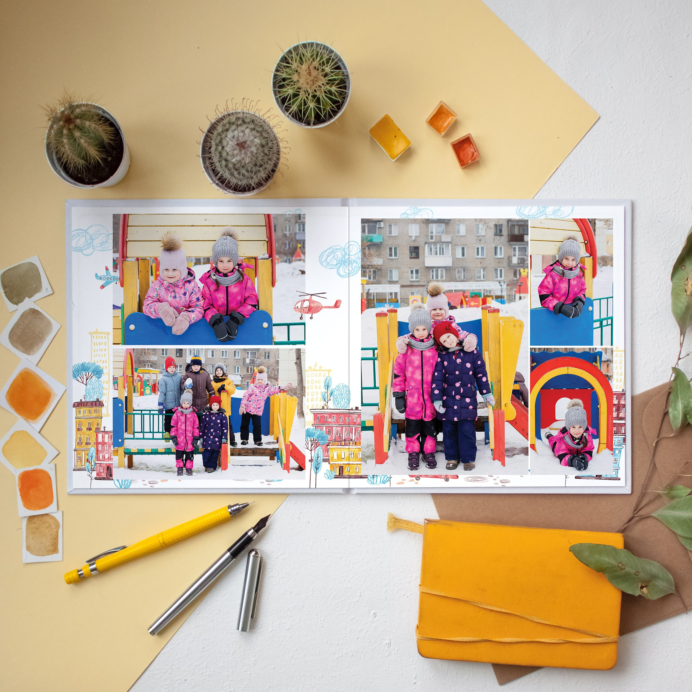 Дизайн «Городок». Выпускные альбомы в Новосибирске фотограф Надежда Ефремова