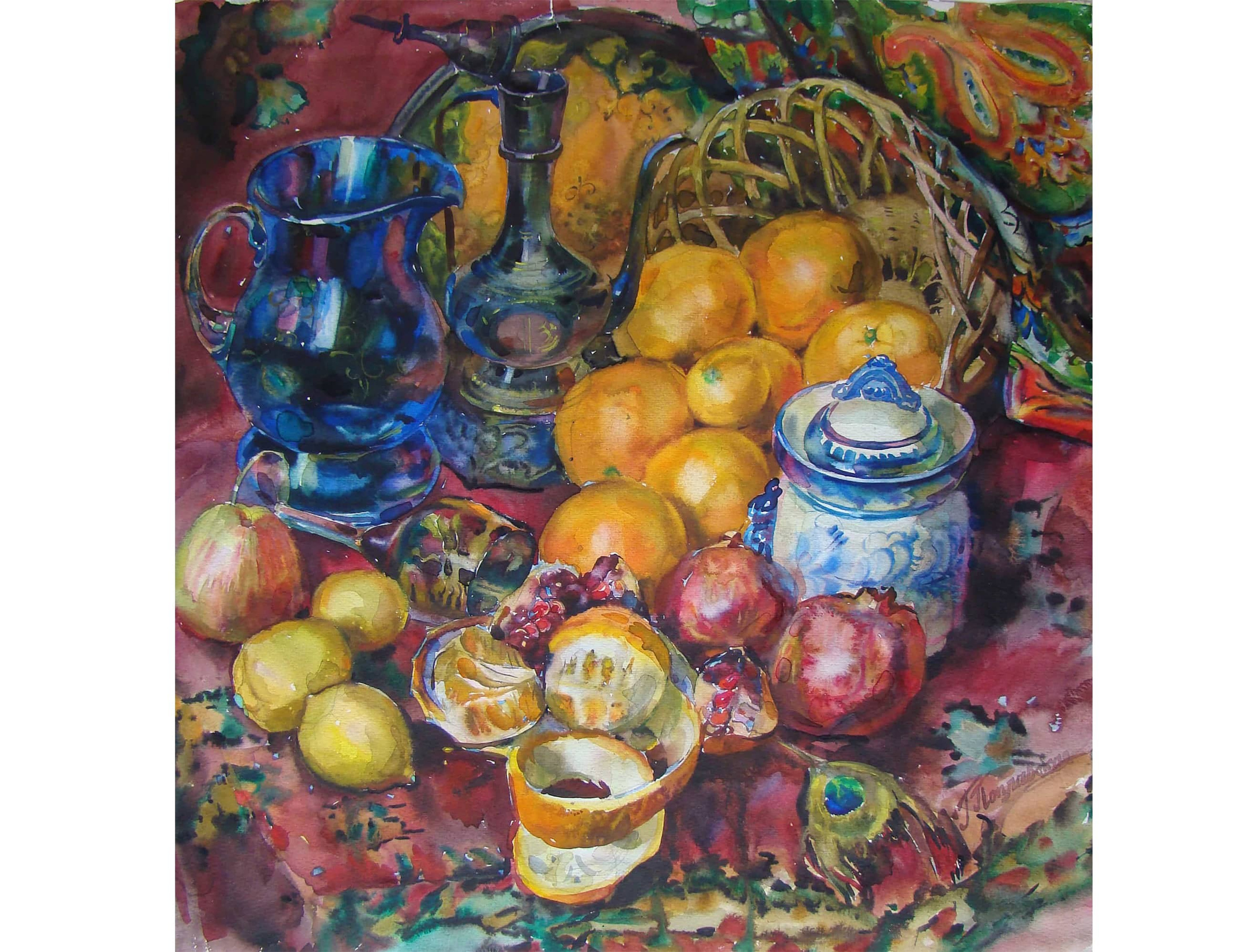 НАТЮРМОРТЫ. Свет акварели Галины Поплавской