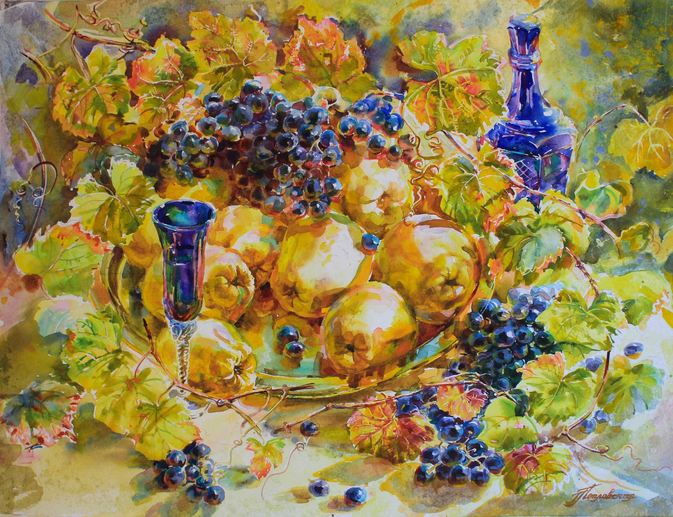 НАТЮРМОРТЫ. Свет акварели Галины Поплавской