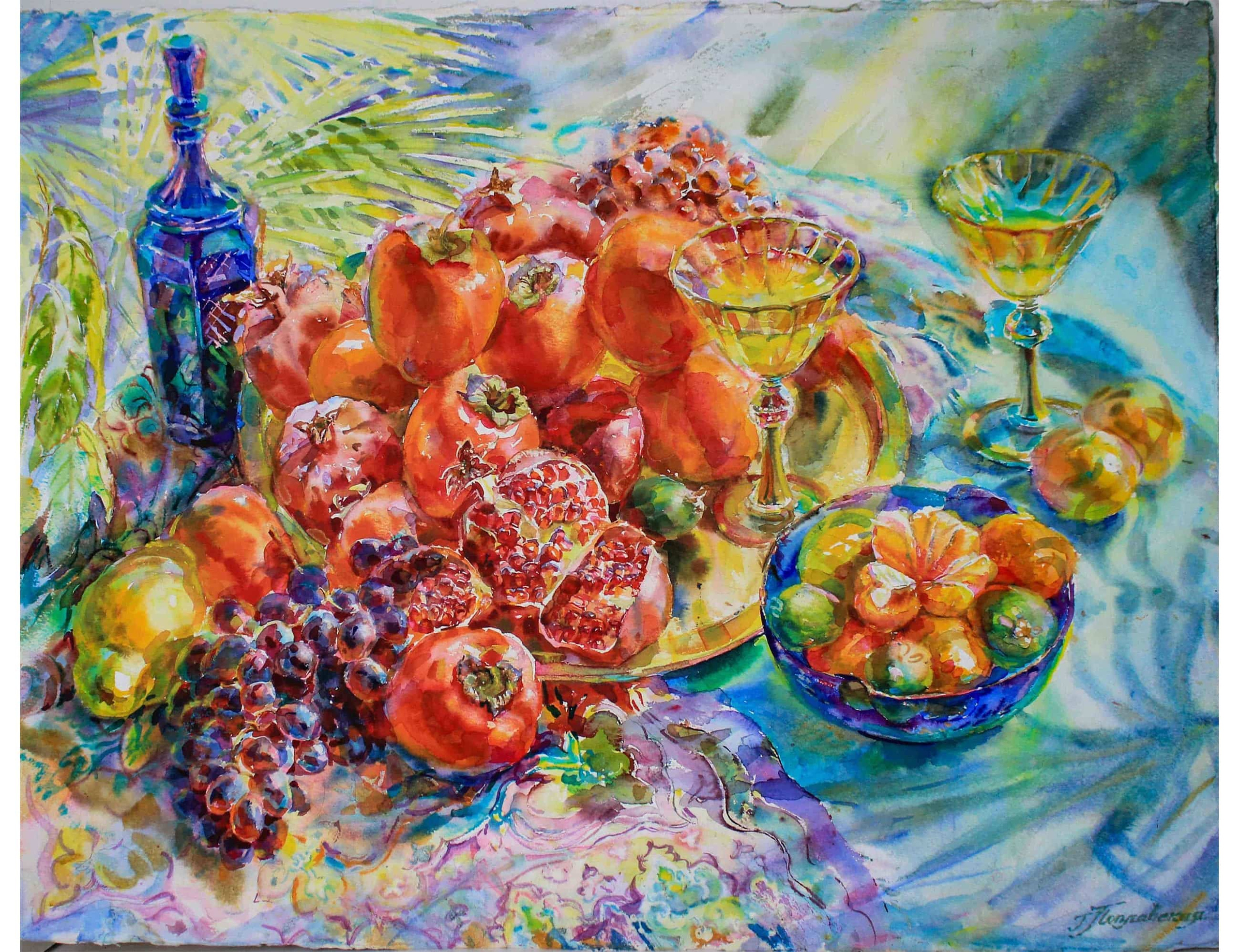 НАТЮРМОРТЫ. Свет акварели Галины Поплавской