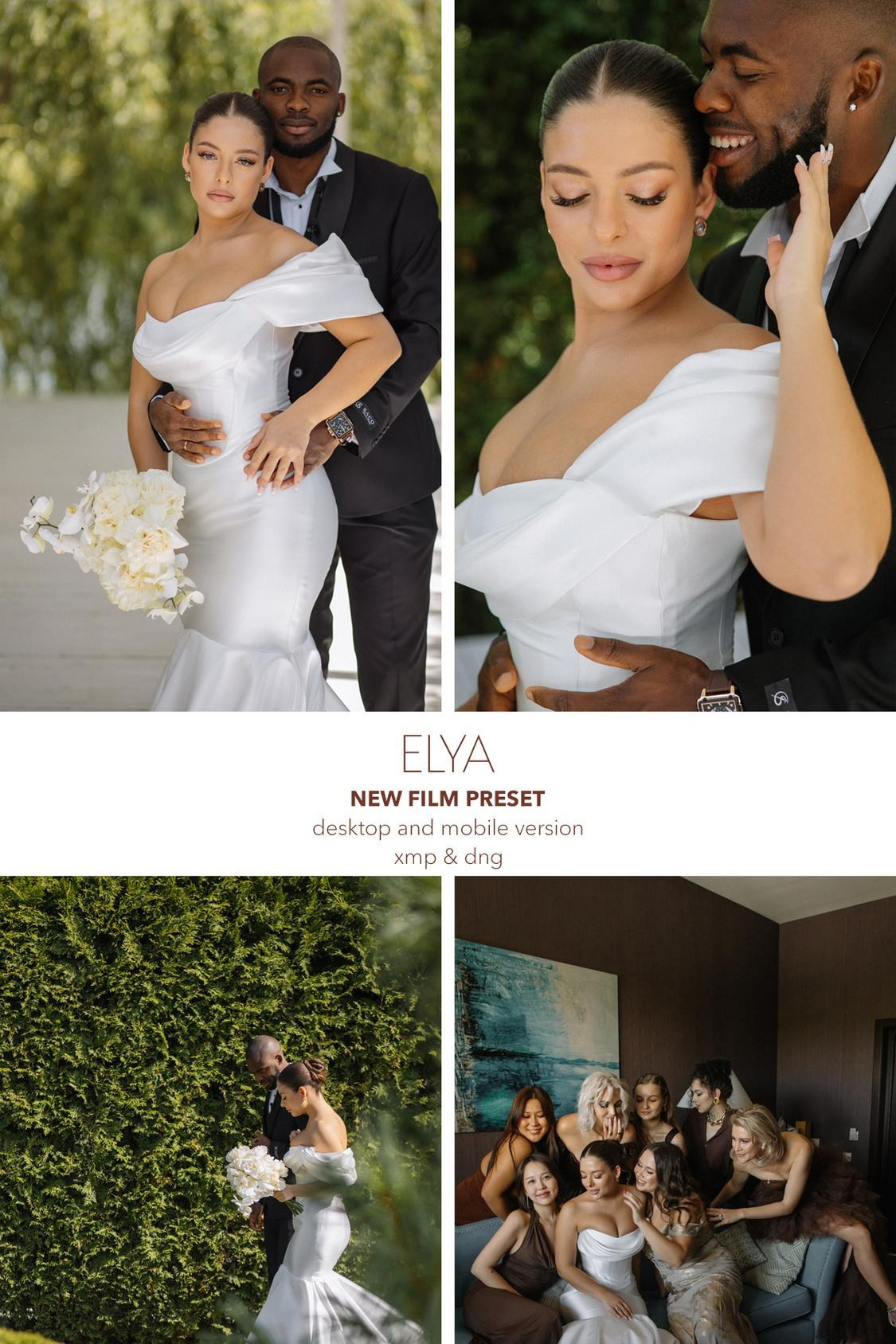 Модный пресет для LightRoom для обработки свадебных фотографий