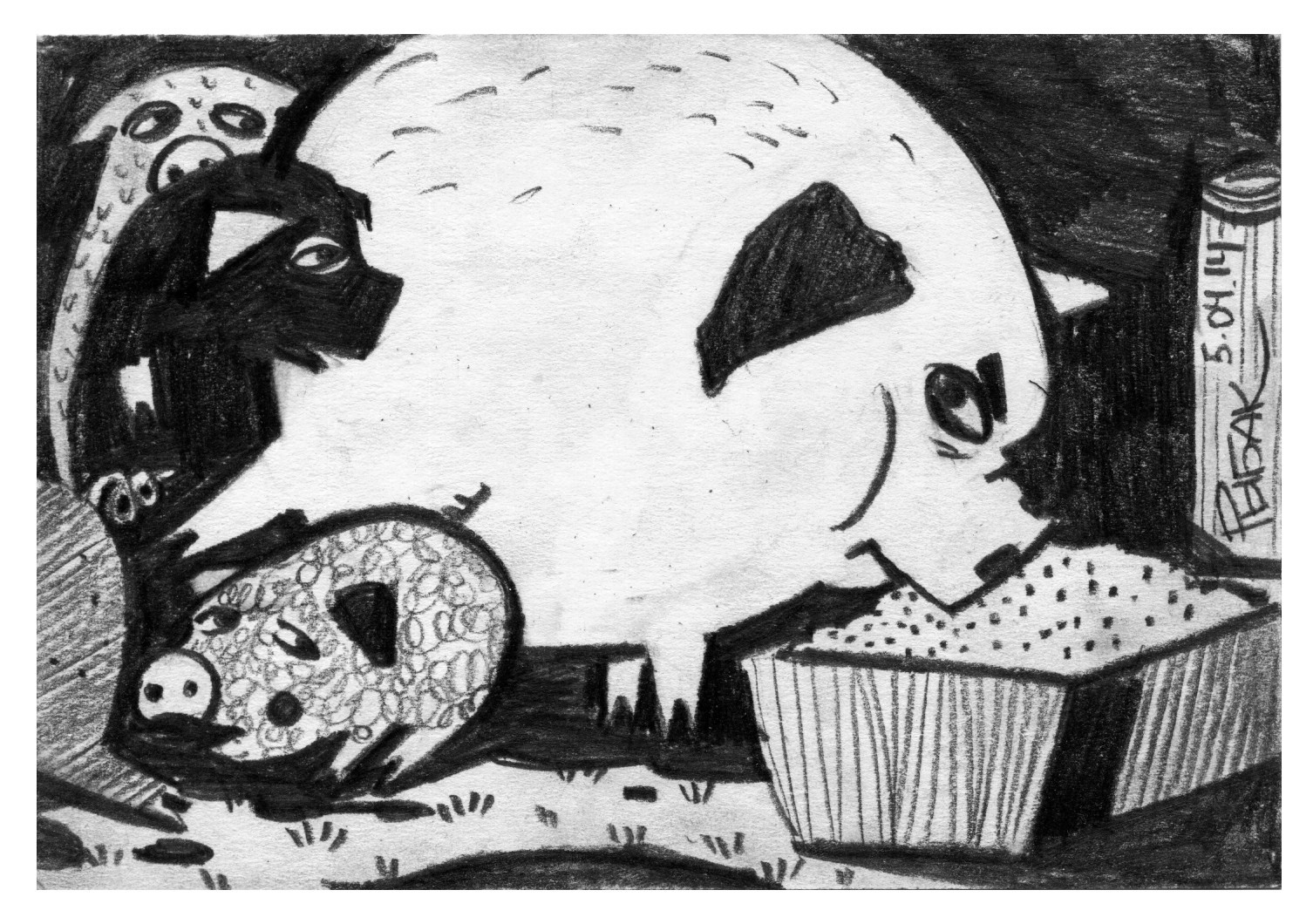 Серия Скотный двор. Художник Рыбак Николай