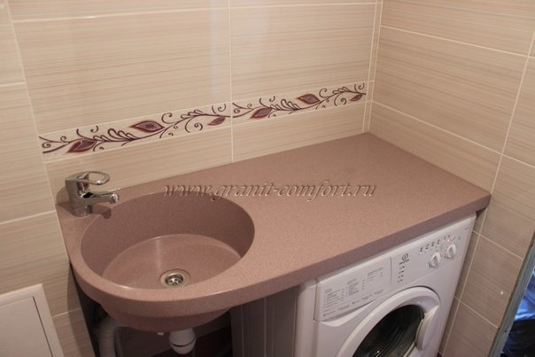 Столешницы в ванную комнату. Гранит-Комфорт|Столешницы из искусственного камня в Перми |Пермь