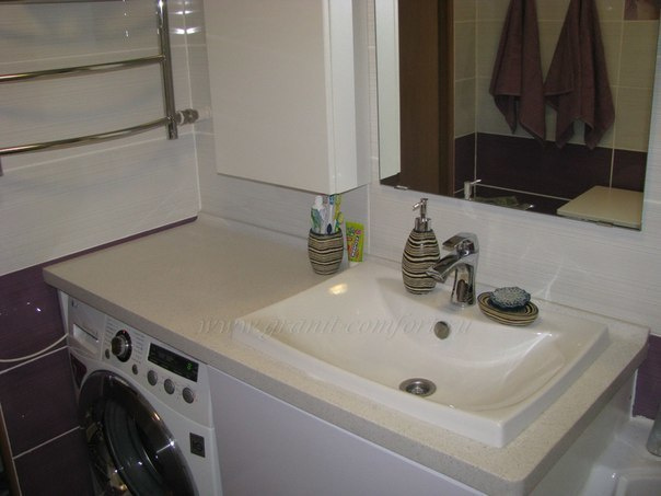 Столешницы в ванную комнату. Гранит-Комфорт|Столешницы из искусственного камня в Перми |Пермь