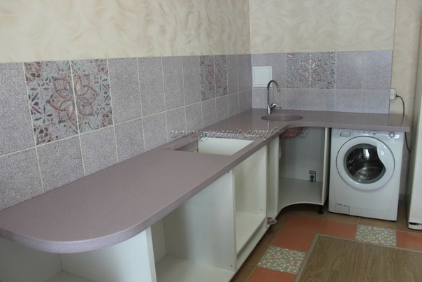 Столешницы на угловой кухонный гарнитур. Гранит-Комфорт|Столешницы из искусственного камня в Перми |Пермь