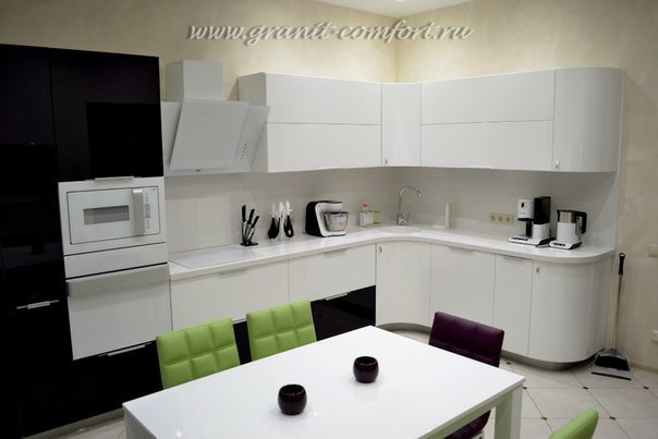 Столешницы на угловой кухонный гарнитур. Гранит-Комфорт|Столешницы из искусственного камня в Перми |Пермь