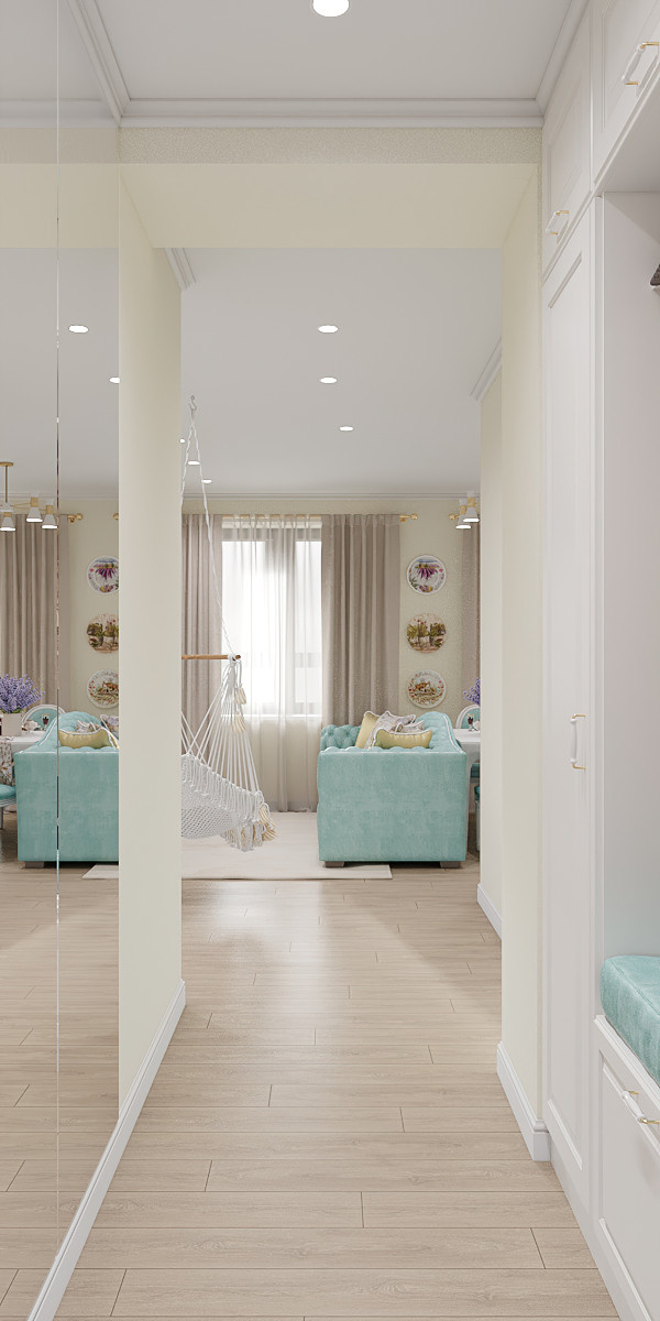 Квартира в стиле нежный прованс для атмосферной девушки. Батракова Наталья дизайнер интерьеров Санкт-Петербург Москва Архангель