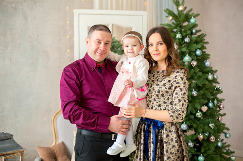 Новогодняя фотосессия замечательной семьи. Свадебный и семейный фотограф Ксения Шекк Екатеринбург